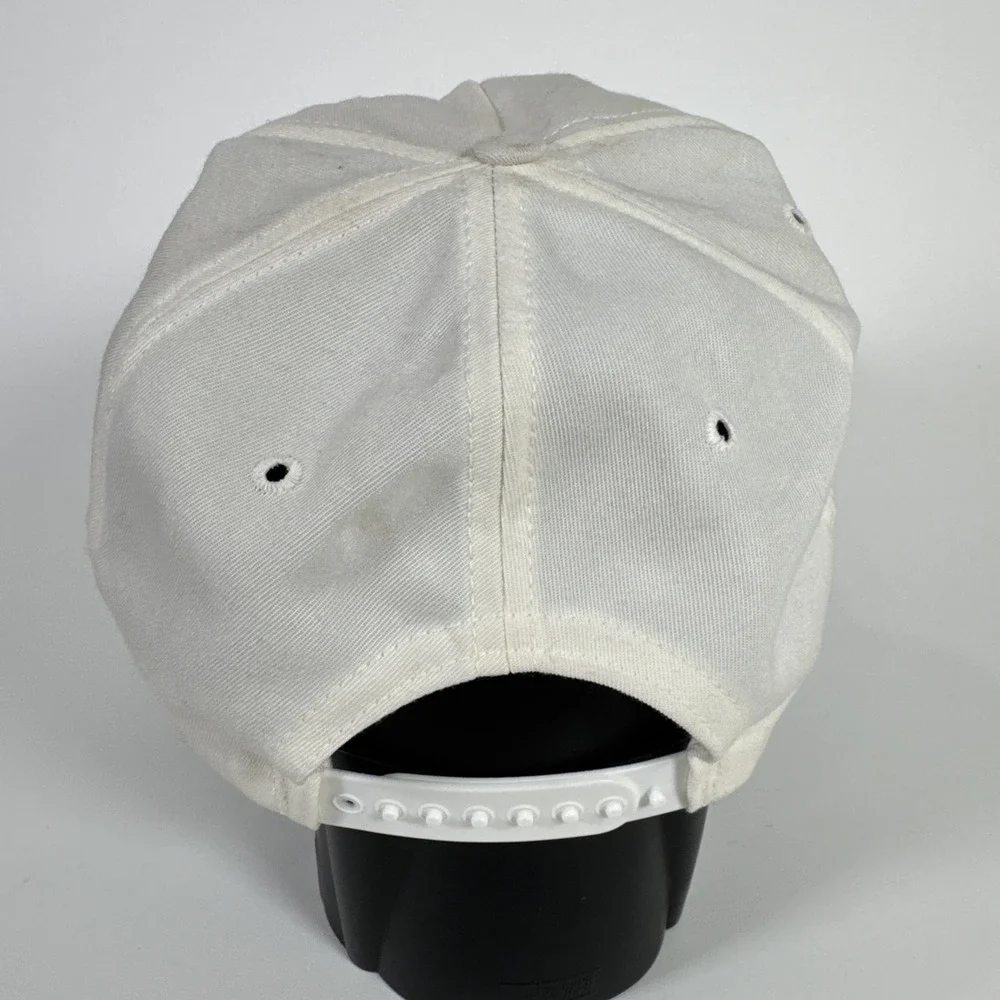 Vintage‎ New Era Jack Daniels Pro Model White Rope Snapback Hat Made In USA